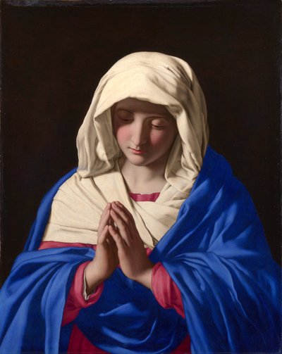 Praying Virgin by Giovanni Battista Salvi da Sassoferrato